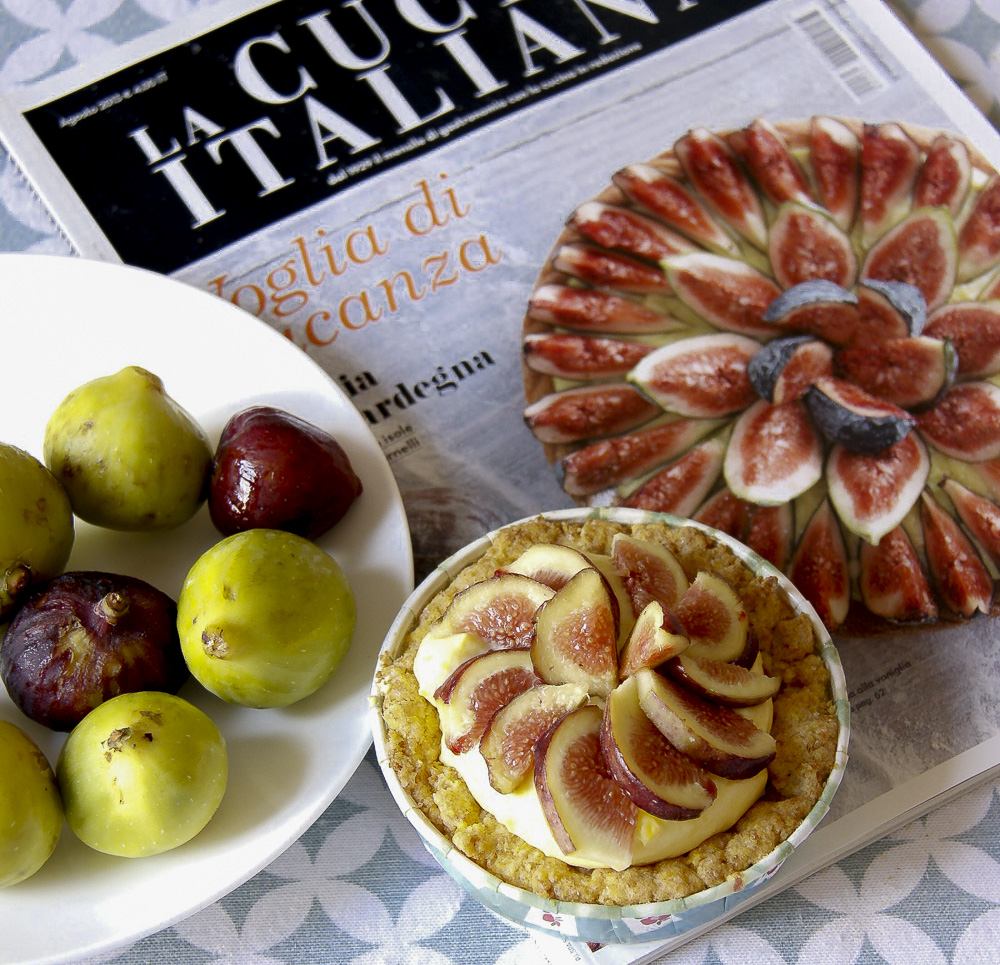 crostatine ai fichi e crema alla vaniglia