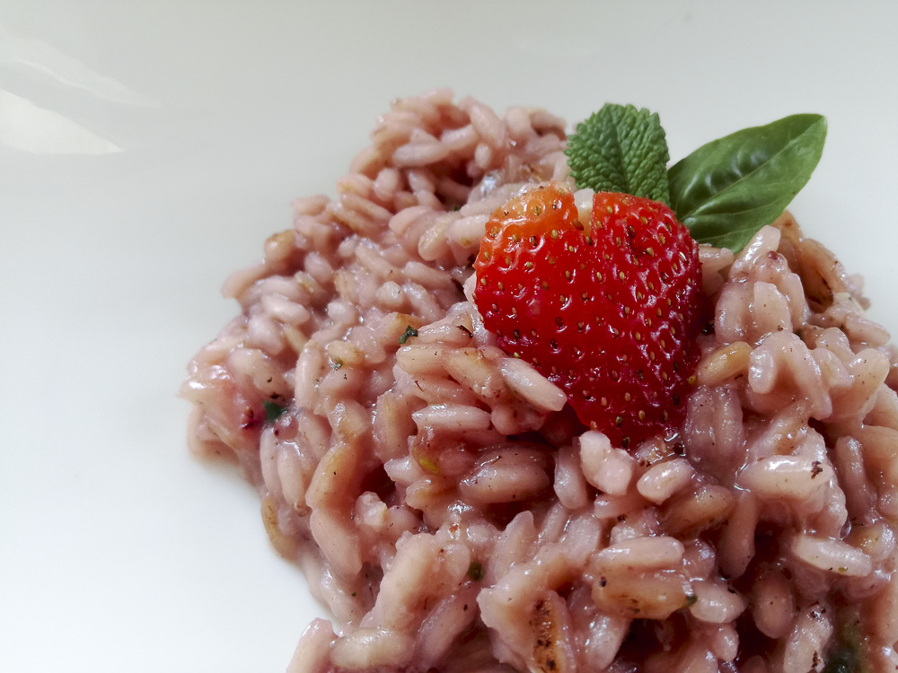 risotto fragole brie