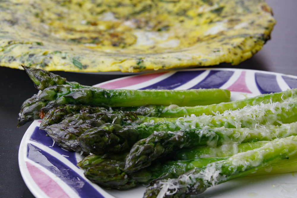 bouquet vitello frittata asparagi