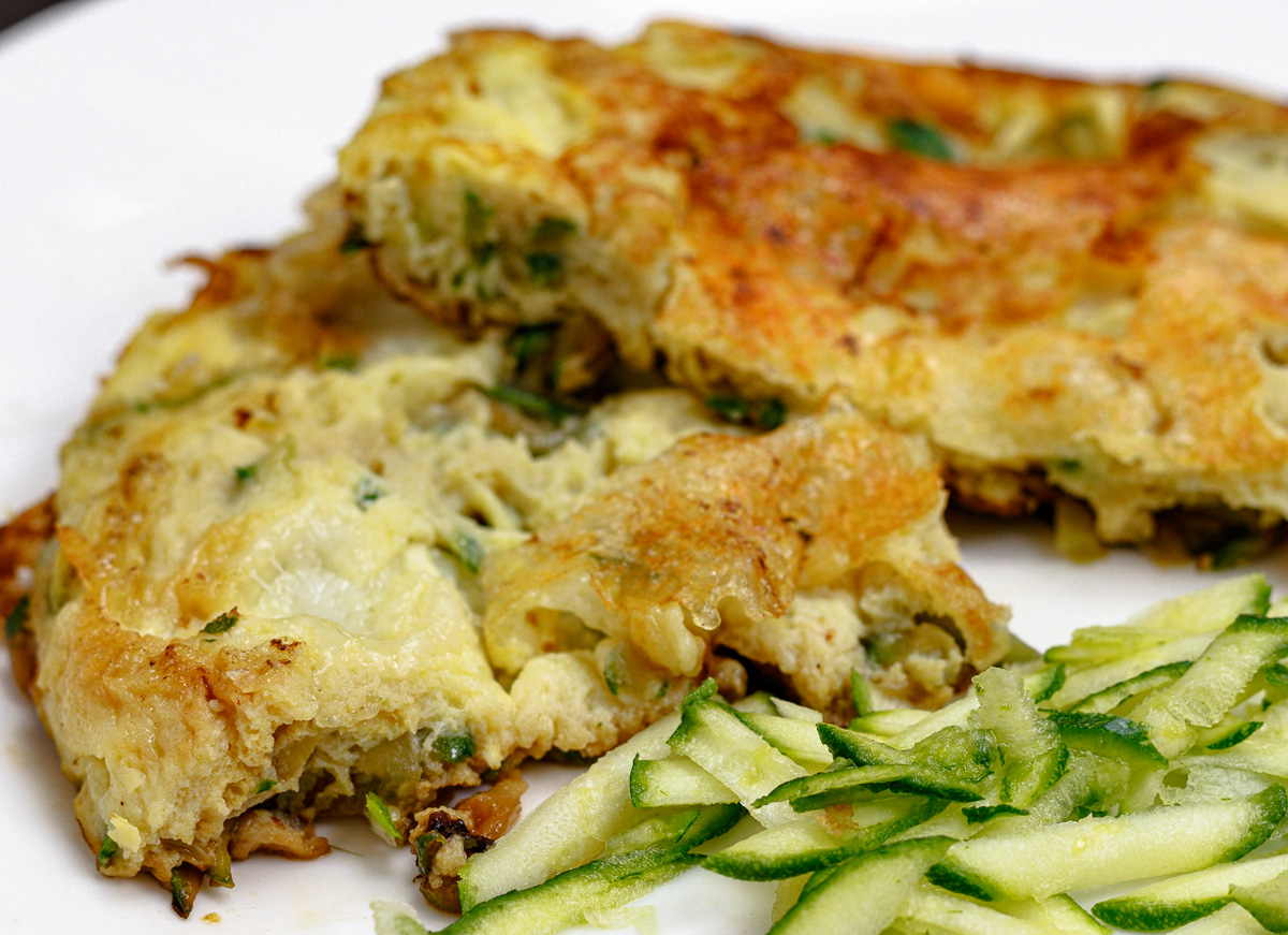 frittata mozzarella zucchine